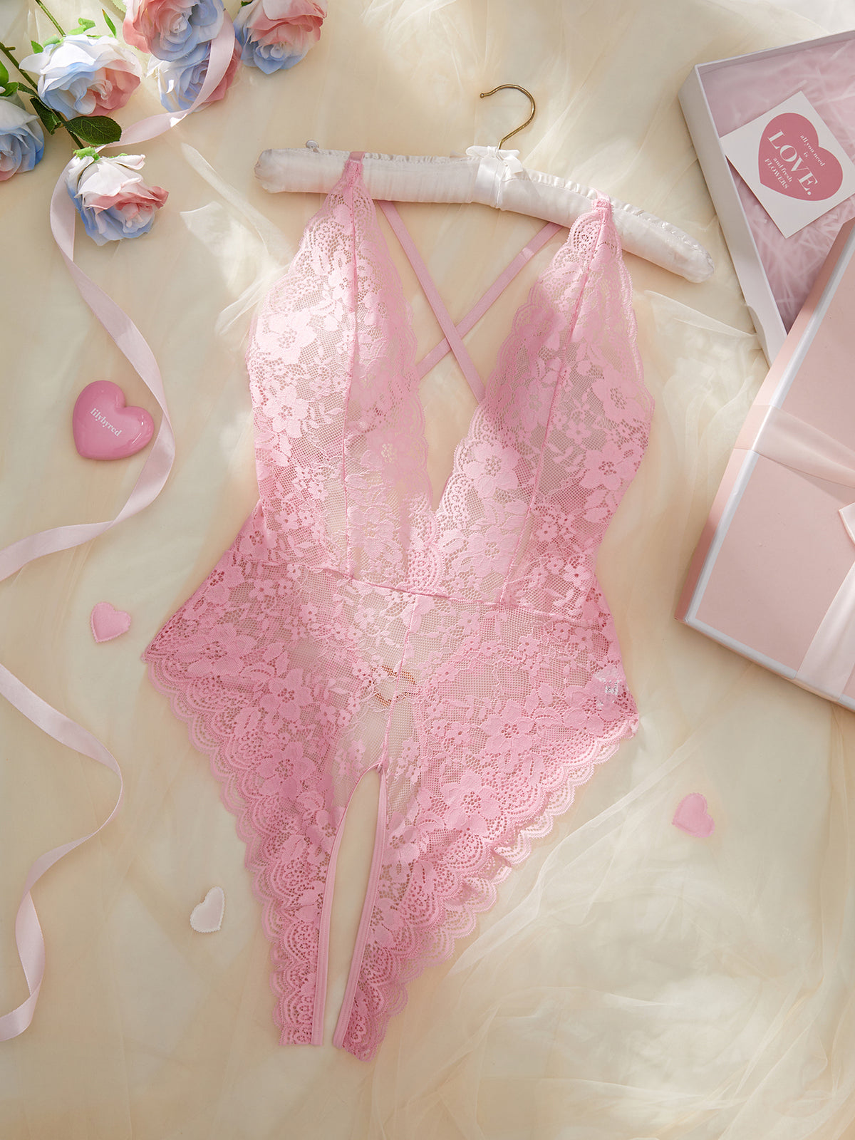 Women'S Sexy Lingerie Sleepwear Babydoll Underwear Lace Dress G-String Nightwear