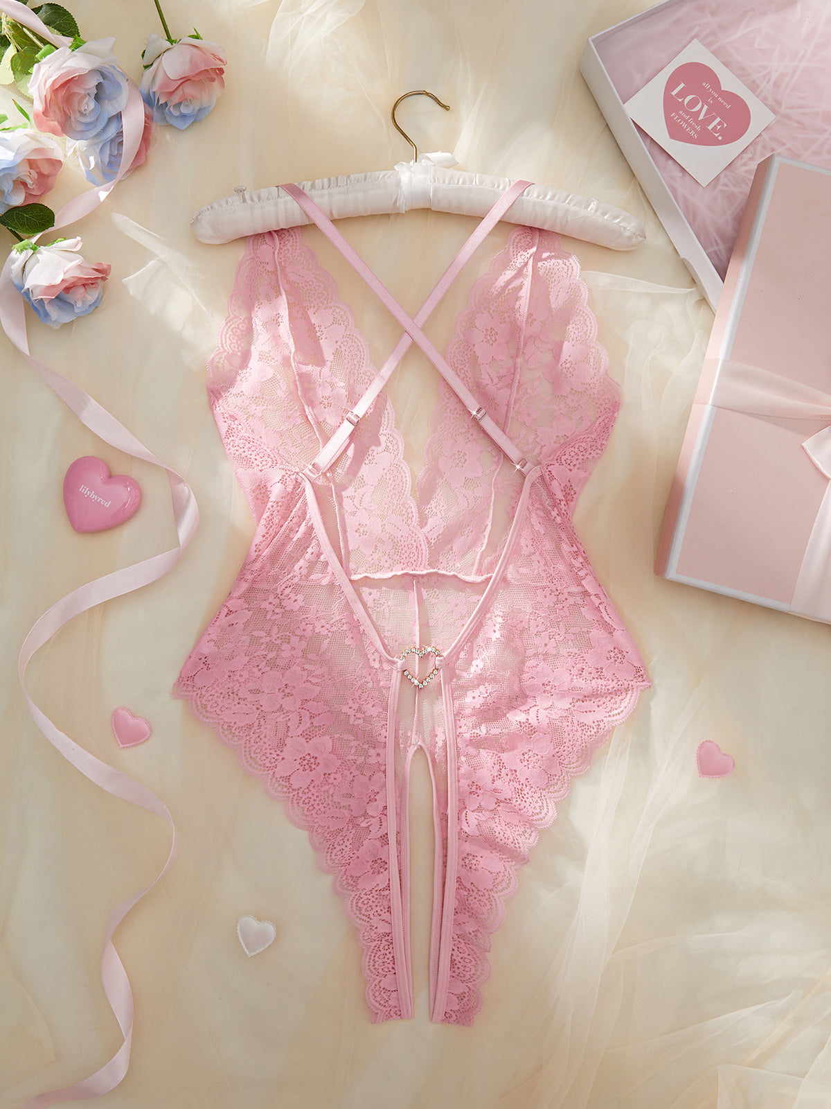 Women'S Sexy Lingerie Sleepwear Babydoll Underwear Lace Dress G-String Nightwear