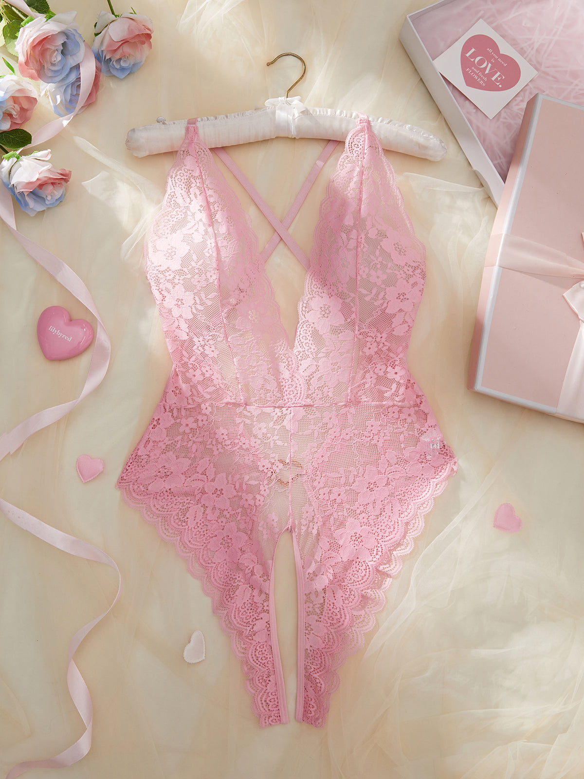 Women'S Sexy Lingerie Sleepwear Babydoll Underwear Lace Dress G-String Nightwear